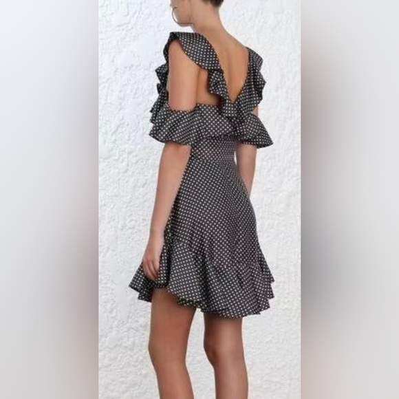 Zimmermann Dresses & Skirts - ZIMMERMANN POLKA DOT V NECK DRESS SIZE 0 
Never worn - brand new with tag